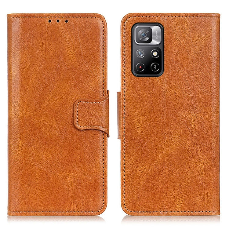 For Xiaomi Redmi Note 11 / Redmi Note 11 5G (China) / Poco M4 Pro 5G / Redmi Note 11T 5G(India)  Mirren Crazy Horse Texture Horizontal Flip Leather Phone Case with Holder & Card Slots & Wallet