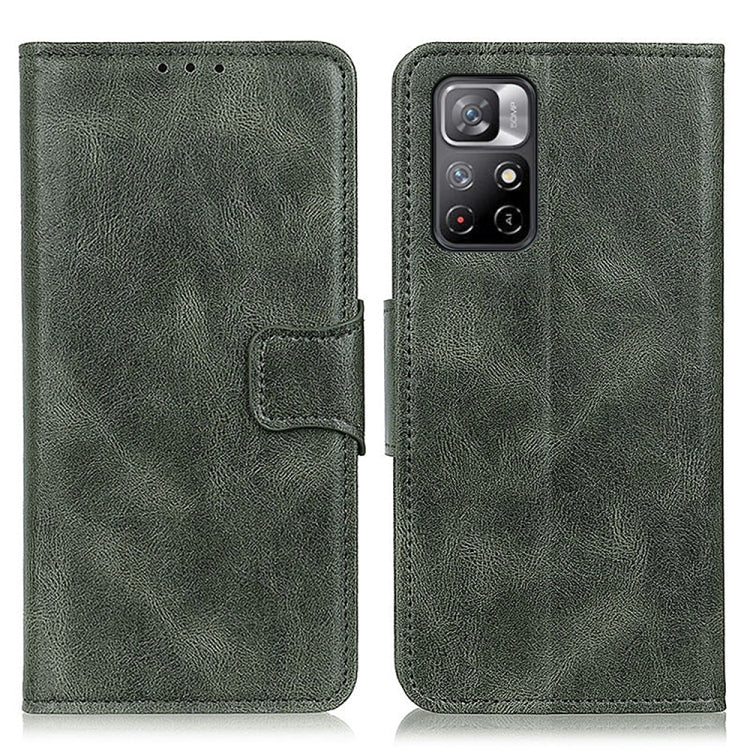 For Xiaomi Redmi Note 11 / Redmi Note 11 5G (China) / Poco M4 Pro 5G / Redmi Note 11T 5G(India)  Mirren Crazy Horse Texture Horizontal Flip Leather Phone Case with Holder & Card Slots & Wallet