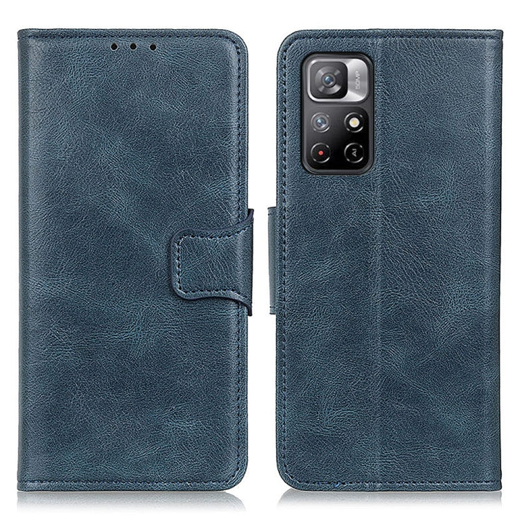 For Xiaomi Redmi Note 11 / Redmi Note 11 5G (China) / Poco M4 Pro 5G / Redmi Note 11T 5G(India)  Mirren Crazy Horse Texture Horizontal Flip Leather Phone Case with Holder & Card Slots & Wallet