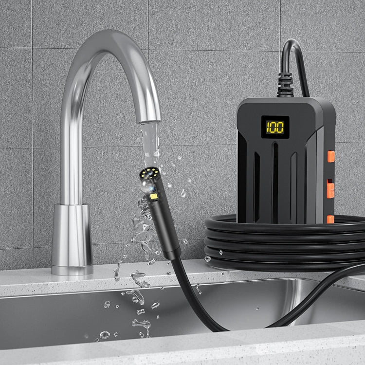 F300 8mm IP68 Waterproof HD Dual Cameras Digital Endoscope, Length:2m Hard Cable(Black)