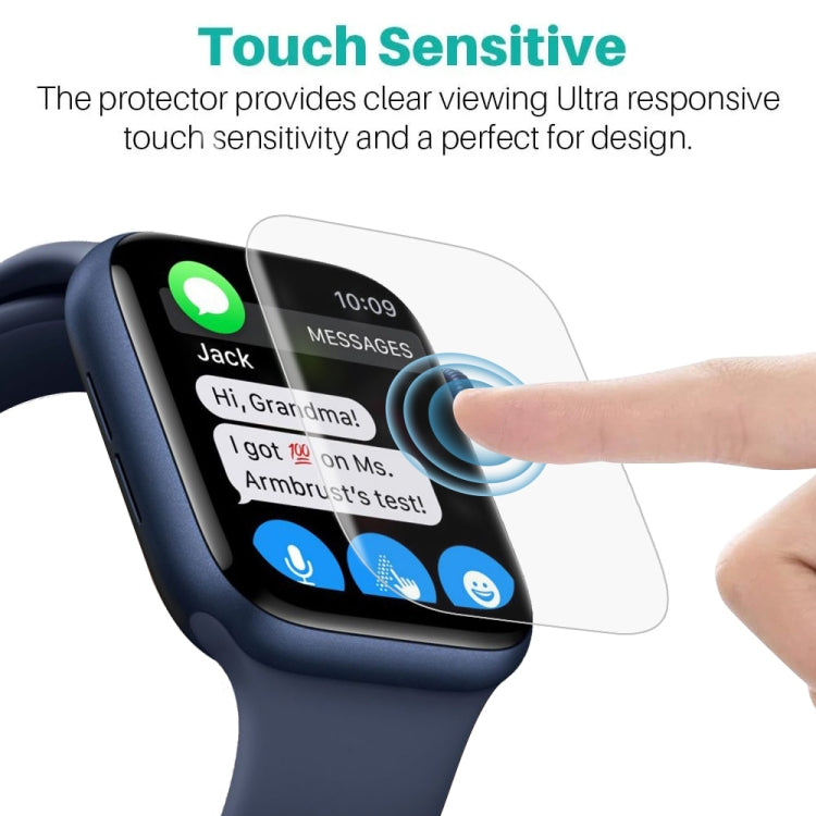 50 PCS Soft Hydrogel Film Watch Screen Protector For Apple Watch Series 7 45mm