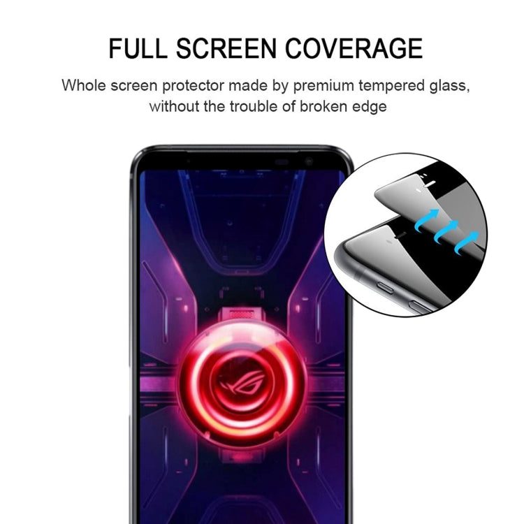 For Asus ROG Phone 3 ZS661KL Full Glue Full Cover Screen Protector Tempered Glass Film