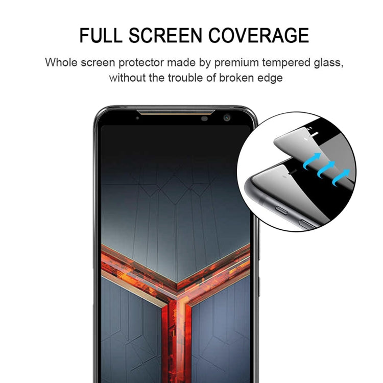 For Asus ROG Phone II ZS660KL 25 PCS Full Glue Full Cover Screen Protector Tempered Glass Film