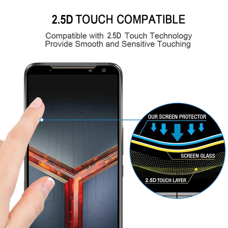 For Asus ROG Phone II ZS660KL 25 PCS Full Glue Full Cover Screen Protector Tempered Glass Film