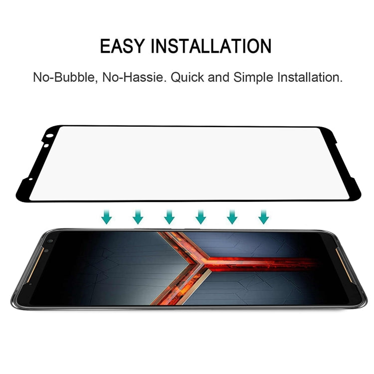 For Asus ROG Phone II ZS660KL 25 PCS Full Glue Full Cover Screen Protector Tempered Glass Film