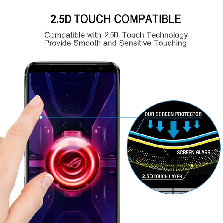 For Asus ROG Phone 3 ZS661KL 25 PCS Full Glue Full Cover Screen Protector Tempered Glass Film