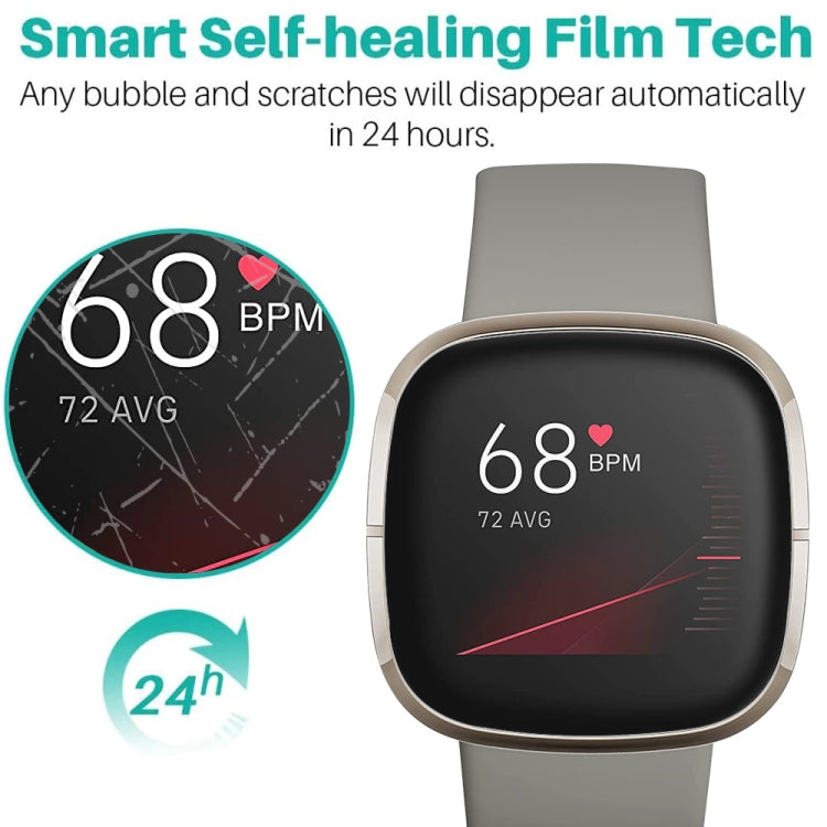 For Fitbit Sense 50 PCS Soft Hydrogel Film Watch Screen Protector