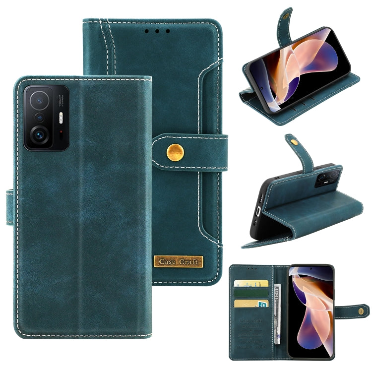 For Xiaomi Mi 11T Copper Buckle Horizontal Flip Leather Phone Case