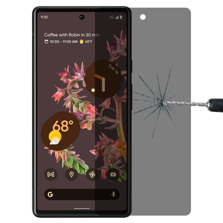 For Google Pixel 6 0.3mm 9H Surface Hardness 3D Curved Surface Privacy Glass Film