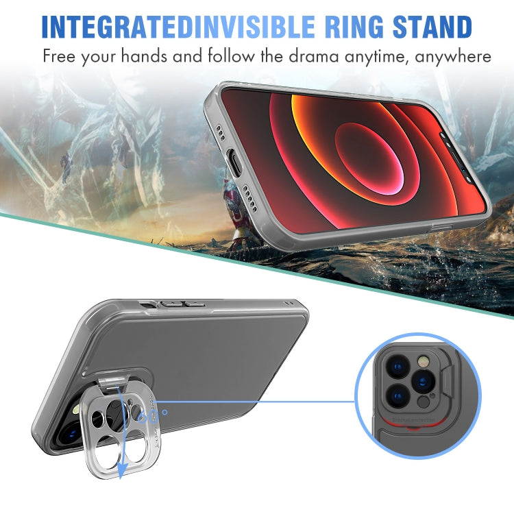 For iPhone 13 mini Camera Cover & Holder Design TPU + PC Phone Case