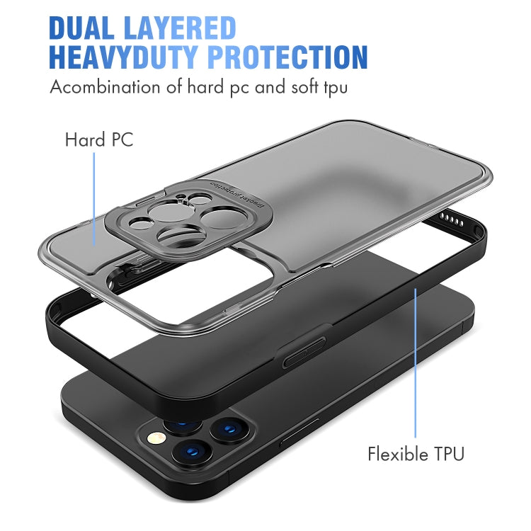 For iPhone 13 mini Camera Cover & Holder Design TPU + PC Phone Case
