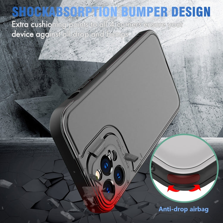 For iPhone 13 mini Camera Cover & Holder Design TPU + PC Phone Case