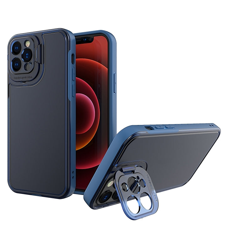 For iPhone 13 mini Camera Cover & Holder Design TPU + PC Phone Case