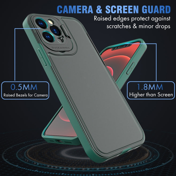 For iPhone 13 mini Camera Cover & Holder Design TPU + PC Phone Case