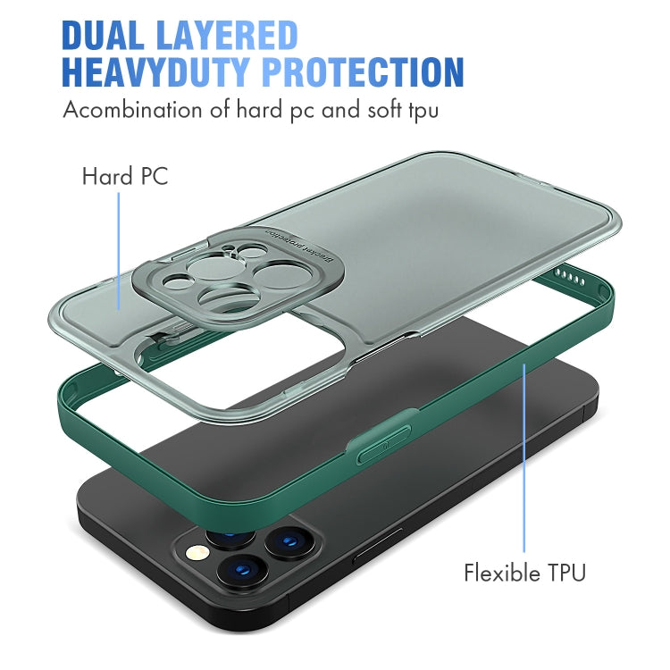For iPhone 13 mini Camera Cover & Holder Design TPU + PC Phone Case