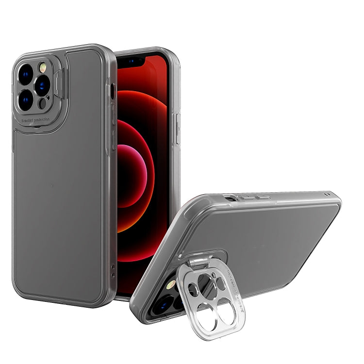 For iPhone 13 Camera Cover & Holder Design TPU + PC Phone Case