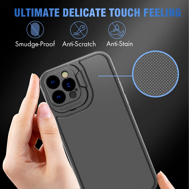 For iPhone 13 Camera Cover & Holder Design TPU + PC Phone Case
