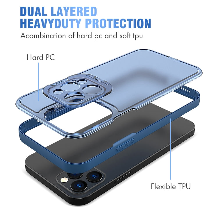 For iPhone 13 Pro Camera Cover & Holder Design TPU + PC Phone Case