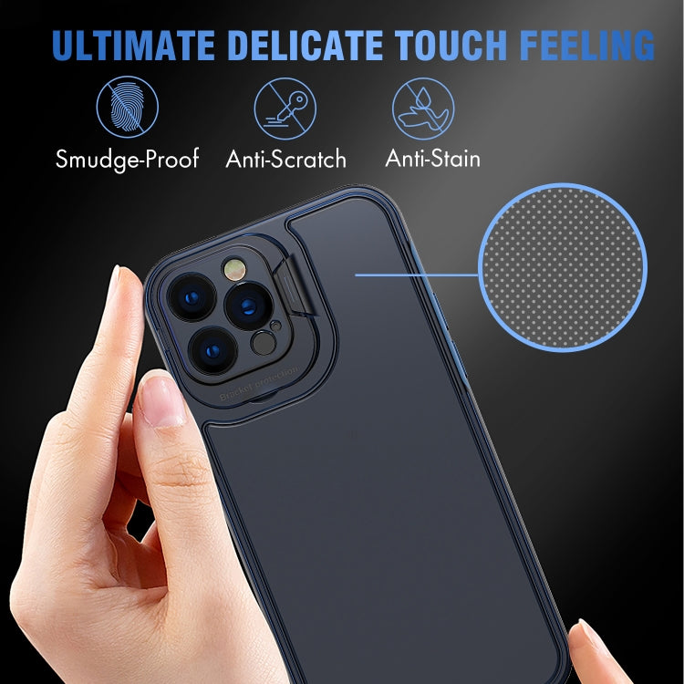 For iPhone 13 Pro Max Camera Cover & Holder Design TPU + PC Phone Case