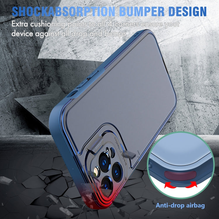 For iPhone 13 Pro Max Camera Cover & Holder Design TPU + PC Phone Case