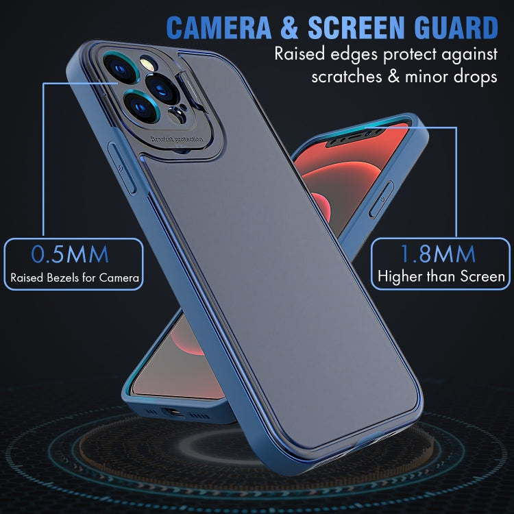 For iPhone 12 Pro Camera Cover & Holder Design TPU + PC Phone Case