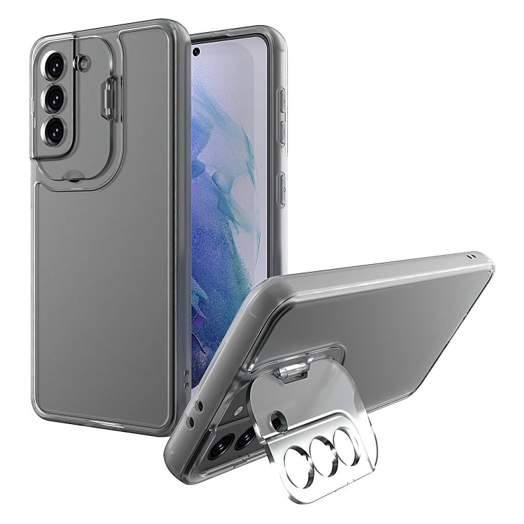 For Samsung Galaxy S21 5G Camera Cover & Holder Design TPU + PC Phone Case