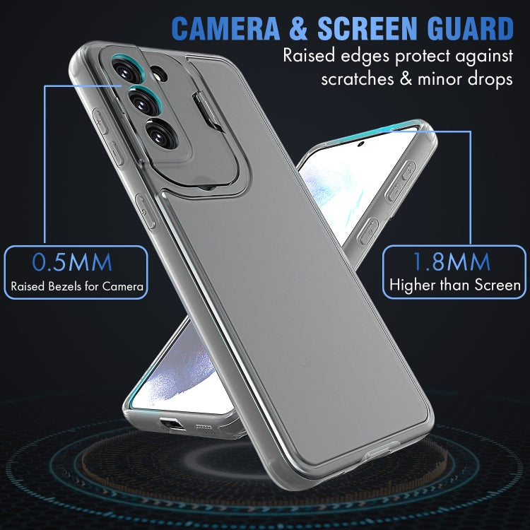 For Samsung Galaxy S21 5G Camera Cover & Holder Design TPU + PC Phone Case
