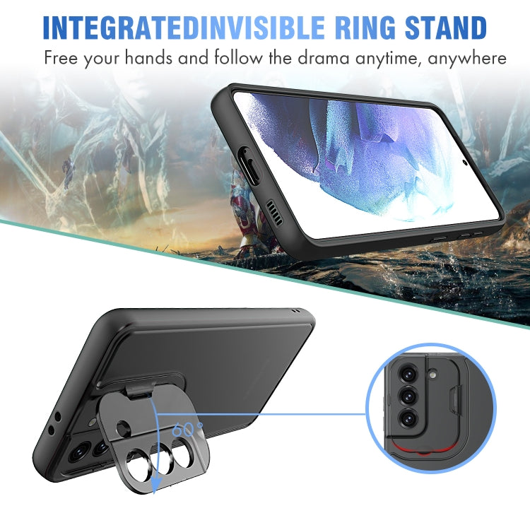 For Samsung Galaxy S21 5G Camera Cover & Holder Design TPU + PC Phone Case
