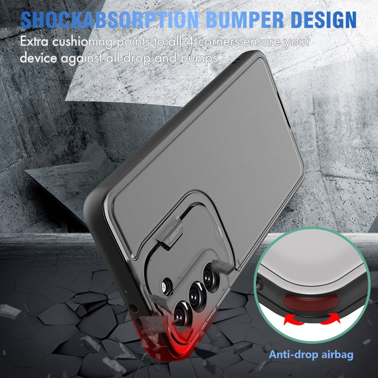 For Samsung Galaxy S21 5G Camera Cover & Holder Design TPU + PC Phone Case