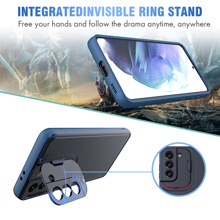 For Samsung Galaxy S21 5G Camera Cover & Holder Design TPU + PC Phone Case