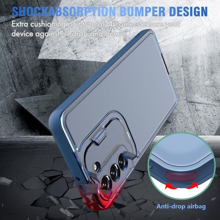 For Samsung Galaxy S21 5G Camera Cover & Holder Design TPU + PC Phone Case