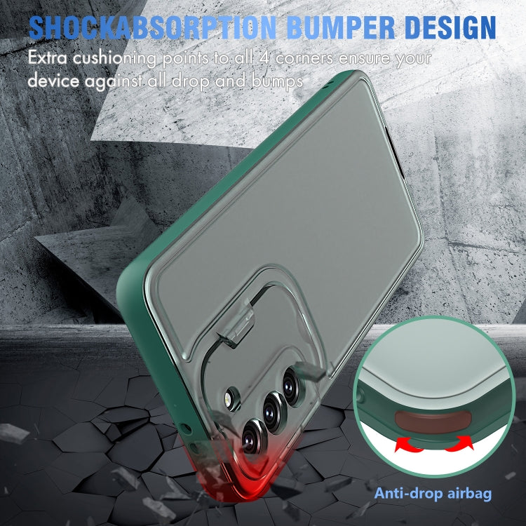 For Samsung Galaxy S21 5G Camera Cover & Holder Design TPU + PC Phone Case