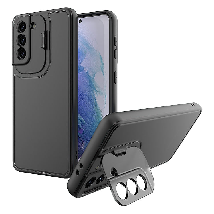 For Samsung Galaxy S21+ 5G Camera Cover & Holder Design TPU + PC Phone Case