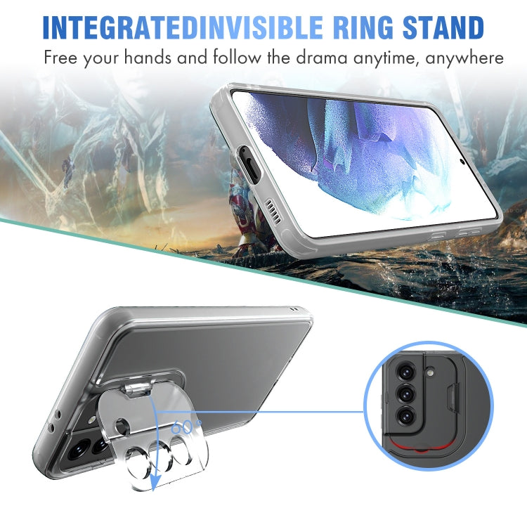 For Samsung Galaxy S21 Ultra 5G Camera Cover & Holder Design TPU + PC Phone Case