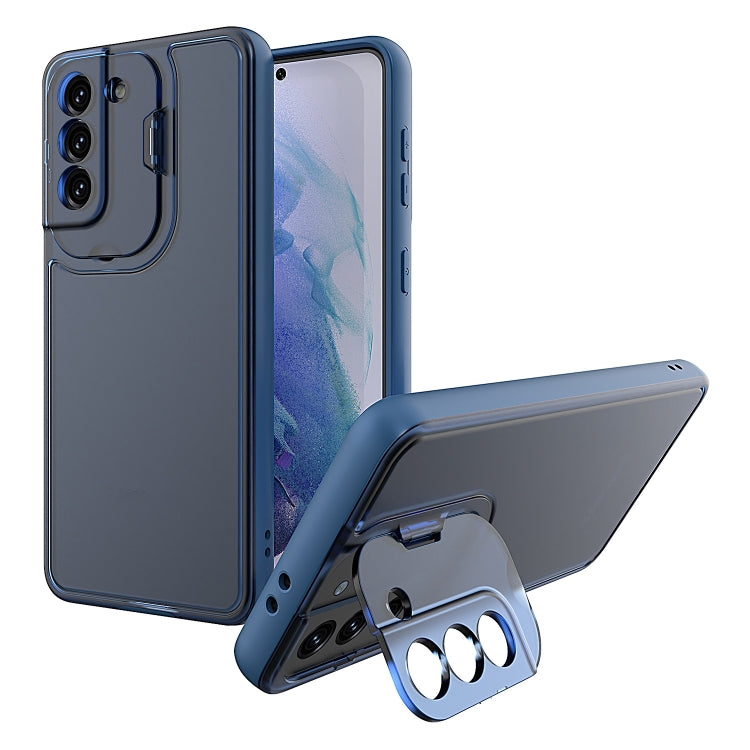 For Samsung Galaxy S21 Ultra 5G Camera Cover & Holder Design TPU + PC Phone Case