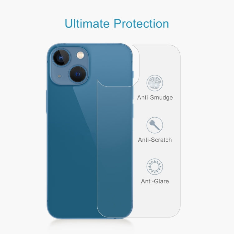 For iPhone 13 10pcs 0.26mm 9H 2.5D Tempered Glass Back Film