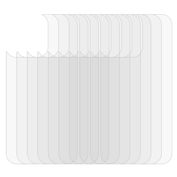 For iPhone 13 Pro Max 10pcs 0.26mm 9H 2.5D Tempered Glass Back Film