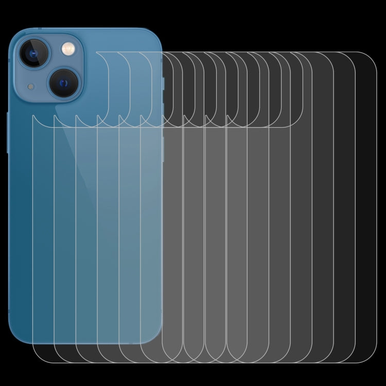 For iPhone 13 mini 50pcs 0.26mm 9H 2.5D Tempered Glass Back Film