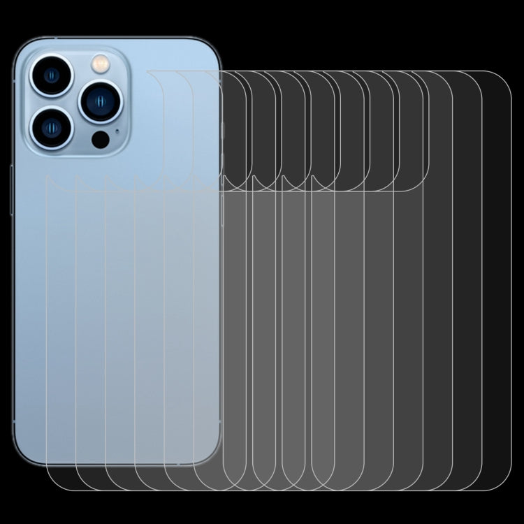 For iPhone 13 Pro Max 50pcs 0.26mm 9H 2.5D Tempered Glass Back Film