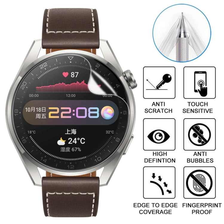 For Huawei Watch 3 Pro 50 PCS Soft Hydrogel Film Watch Screen Protector