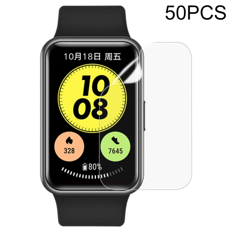 For Huawei Watch GT / Fit / Fit 2 50 PCS Soft Hydrogel Film Watch Screen Protector