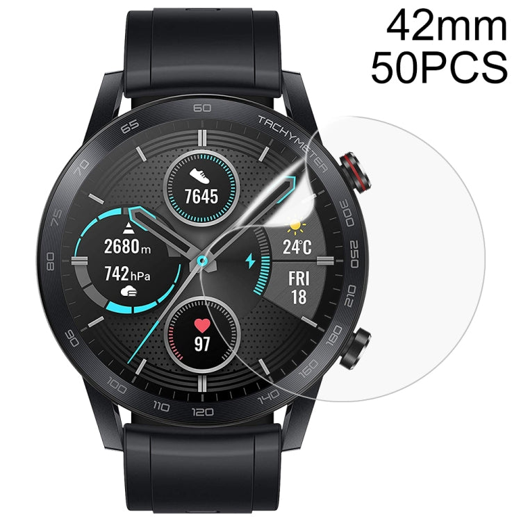 For Honor Magic Watch 2 42mm 50 PCS Soft Hydrogel Film Watch Screen Protector