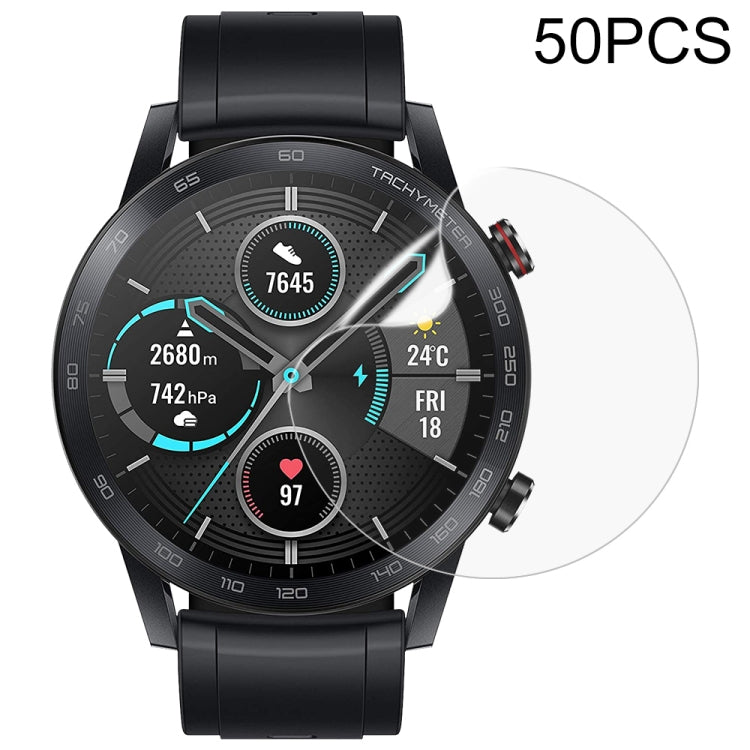 For Honor Magic Watch 46mm 50 PCS Soft Hydrogel Film Watch Screen Protector