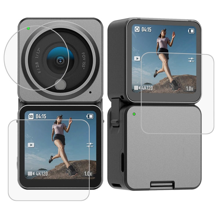For DJI Action 2 0.26mm 9H 2.5D Tempered Glass Film