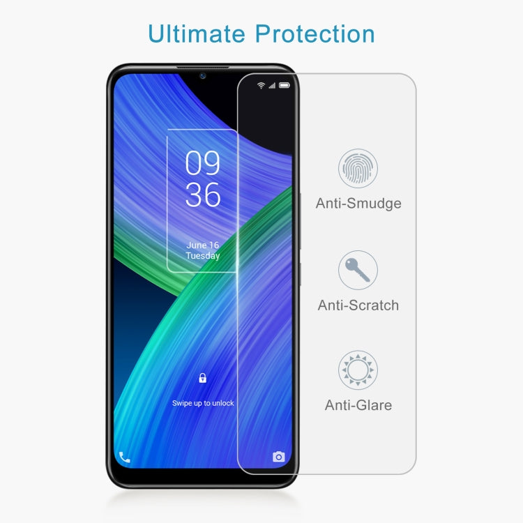 For TCL 20 R 5G / 20Y 50 PCS 0.26mm 9H 2.5D Tempered Glass Film