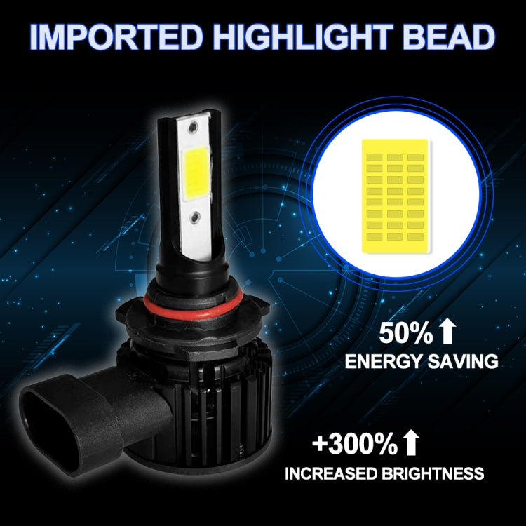1 Pair F7 9005 DC9-36V / 22W / 2200LM IP67 Car LED COB Lamp Beads Headlight