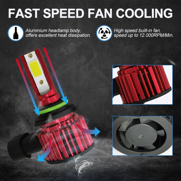 1 Pair F7 9006 DC9-36V / 22W / 2200LM IP67 Car LED COB Lamp Beads Headlight