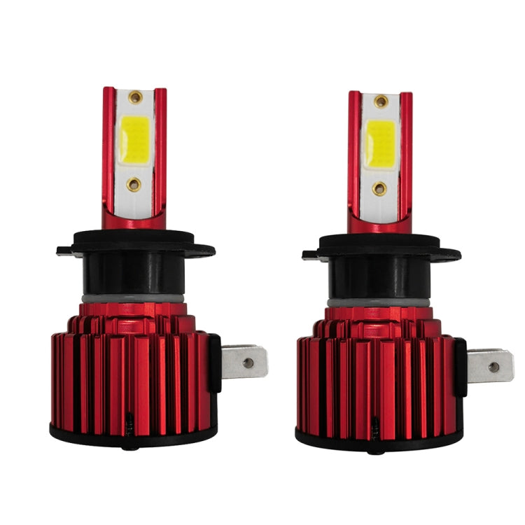 1 Pair F7 H7 DC9-36V / 22W / 2200LM IP67 Car LED COB Lamp Beads Headlight