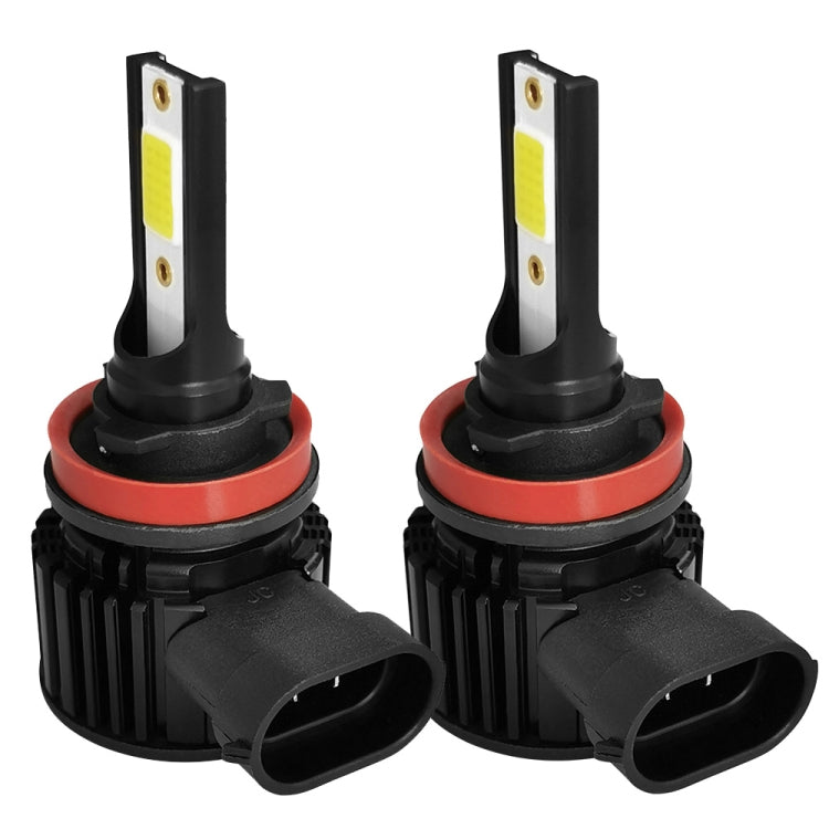 1 Pair F7 H11 DC9-36V / 22W / 2200LM IP67 Car LED COB Lamp Beads Headlight
