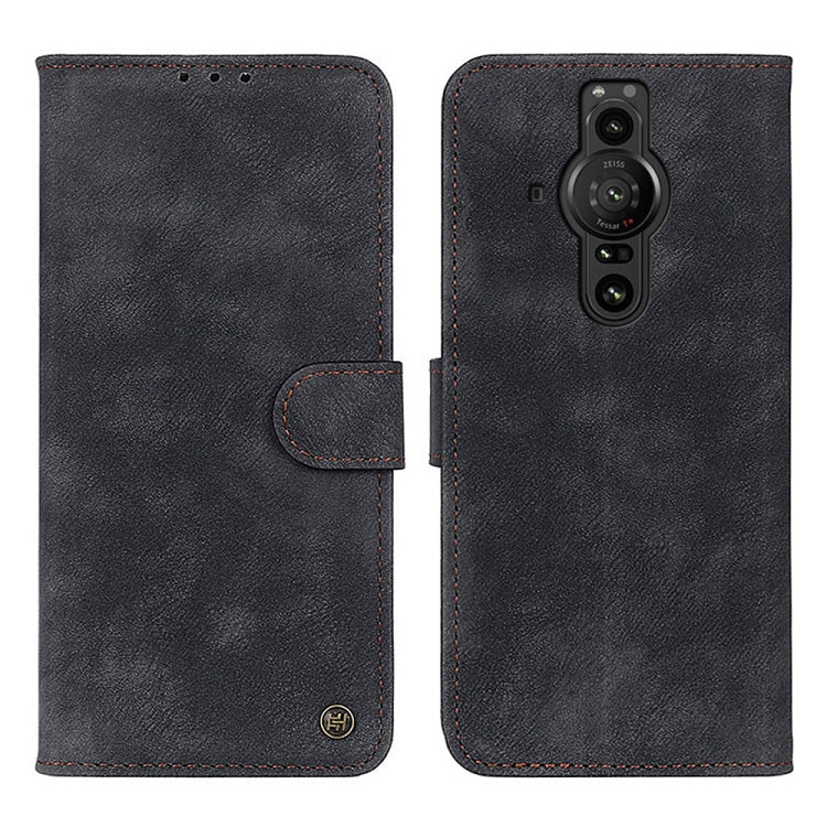 For Sony Xperia Pro-I Antelope Texture Magnetic Buckle Horizontal Flip Leather Phone Case with Card Slots & Wallet & Holder